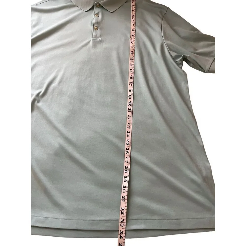Ralph Lauren light blue cotton polo shirt - 2XLT